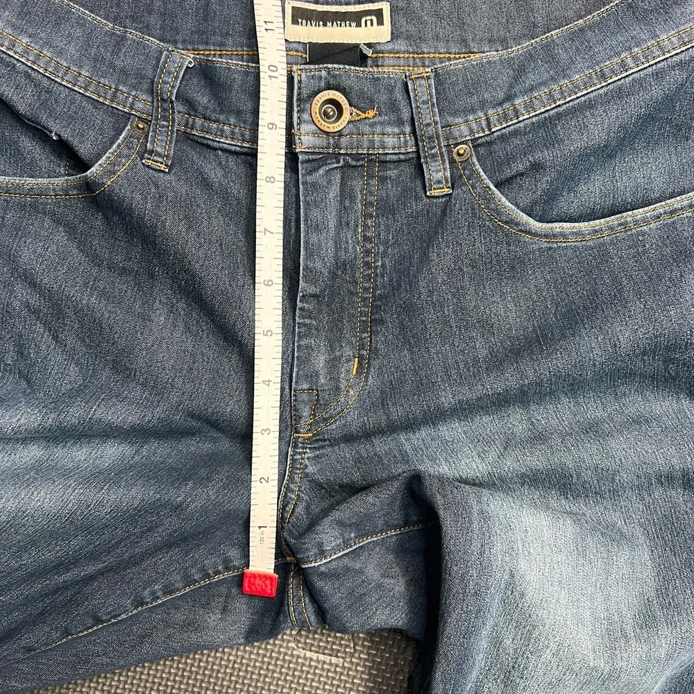 Travis Mathew‎ Legacy Feather Weight Stretch Dark Indigo Jeans Men 32 X 39.5 - Picture 11 of 11